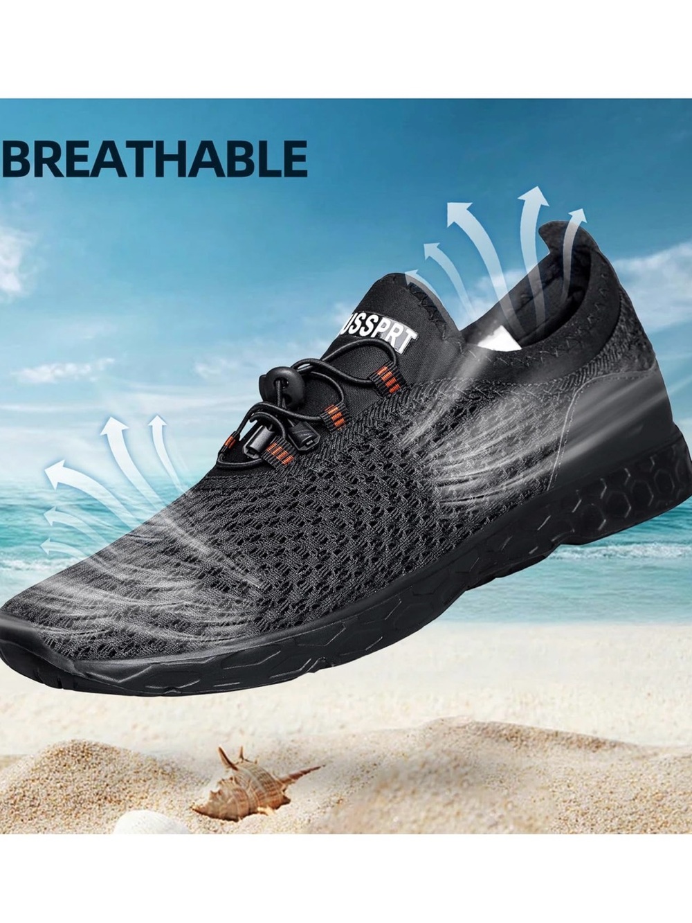 DOUSSPRT Men's Water Shoes Quick Drying Sports Aqua Shoes - Picture 5 of 12